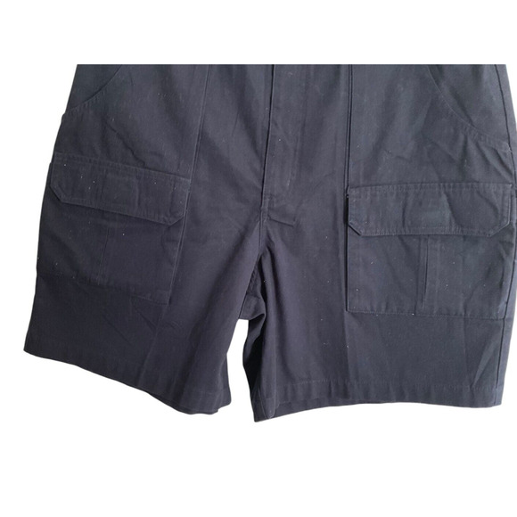 Preswick & Moore Men’s 36 Navy Blue Cargo Shorts Cotton Button Back Pockets New - Picture 12 of 12